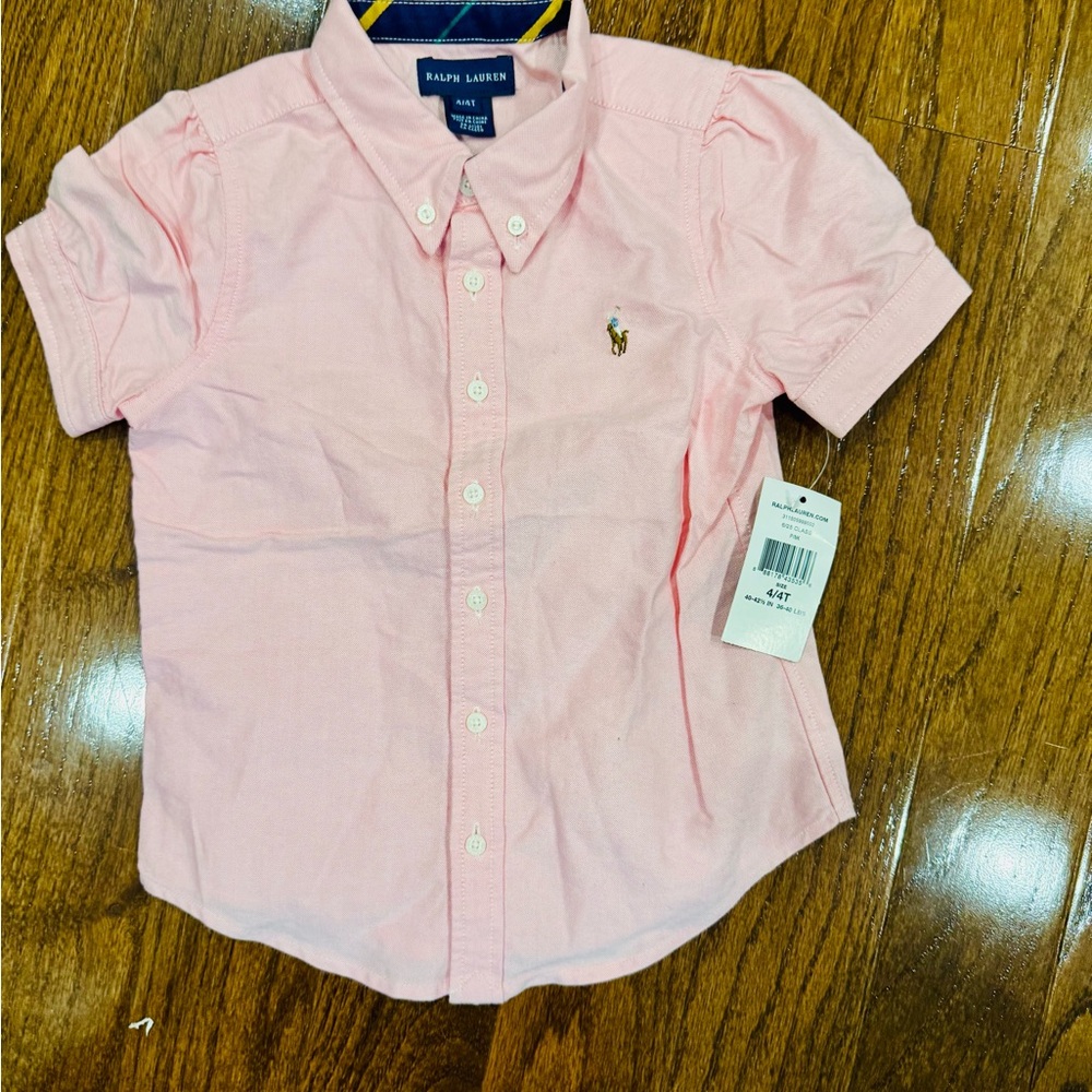 Ralph Lauren Pink Kids Shirt -4T